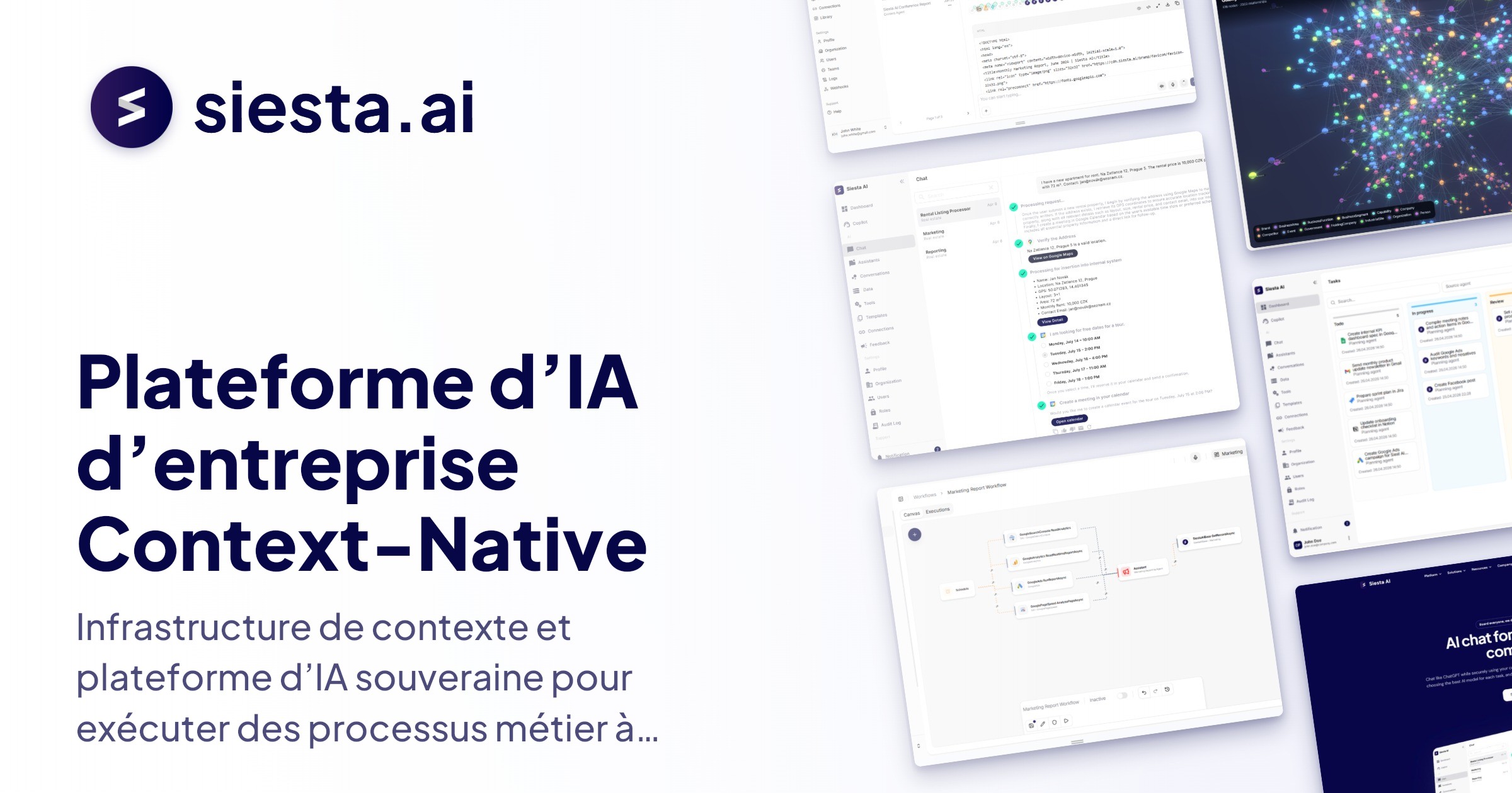 Siesta AI | Plateforme IA d'entreprise