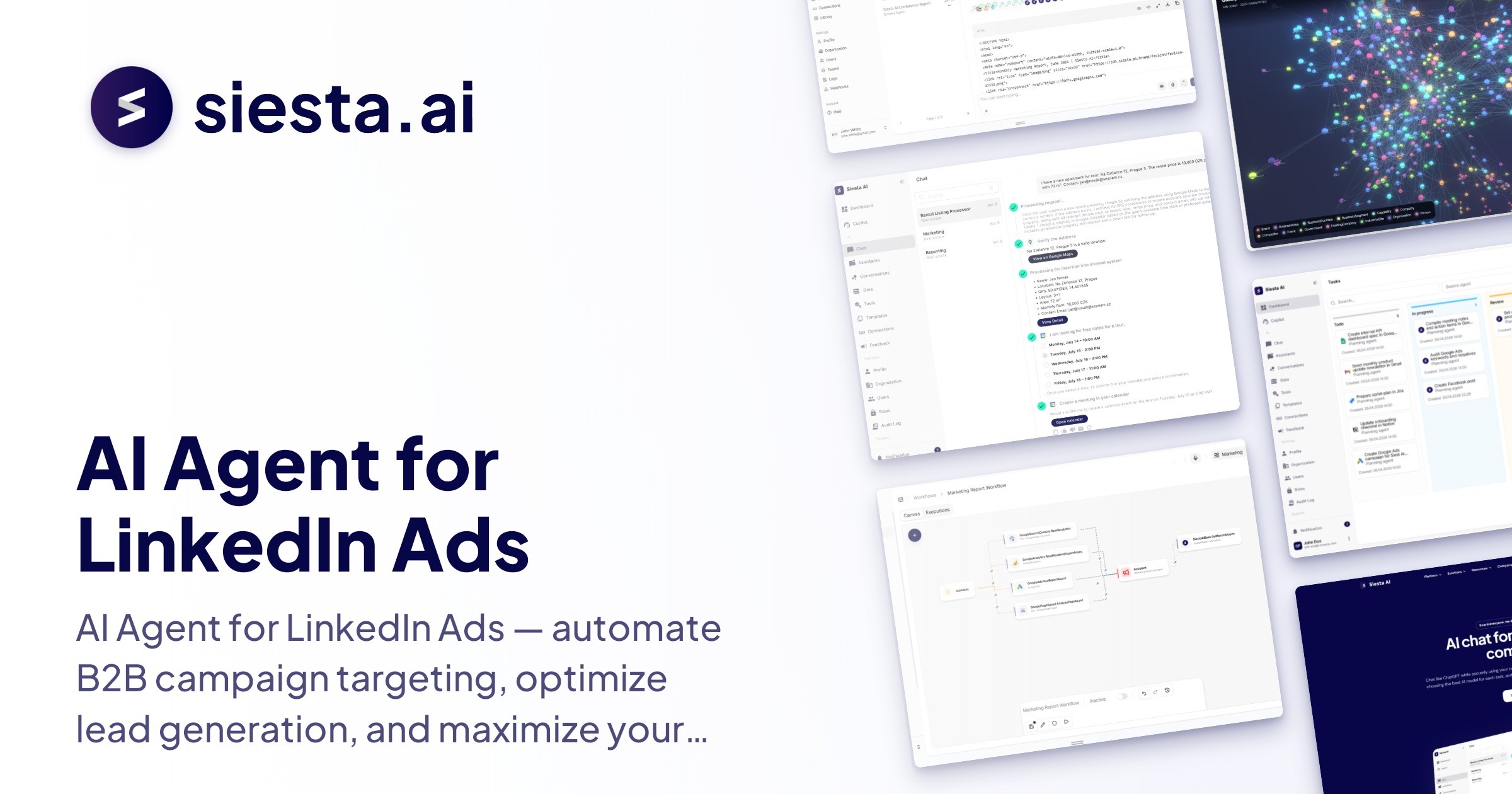 Siesta AI | AI Agent for LinkedIn Ads